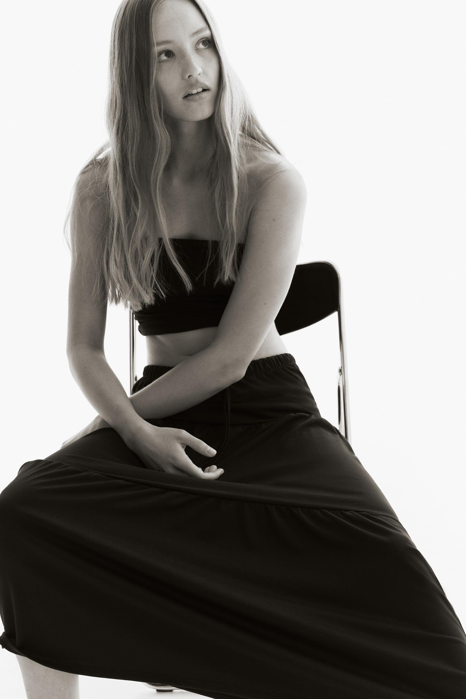 tiered maxi skirt