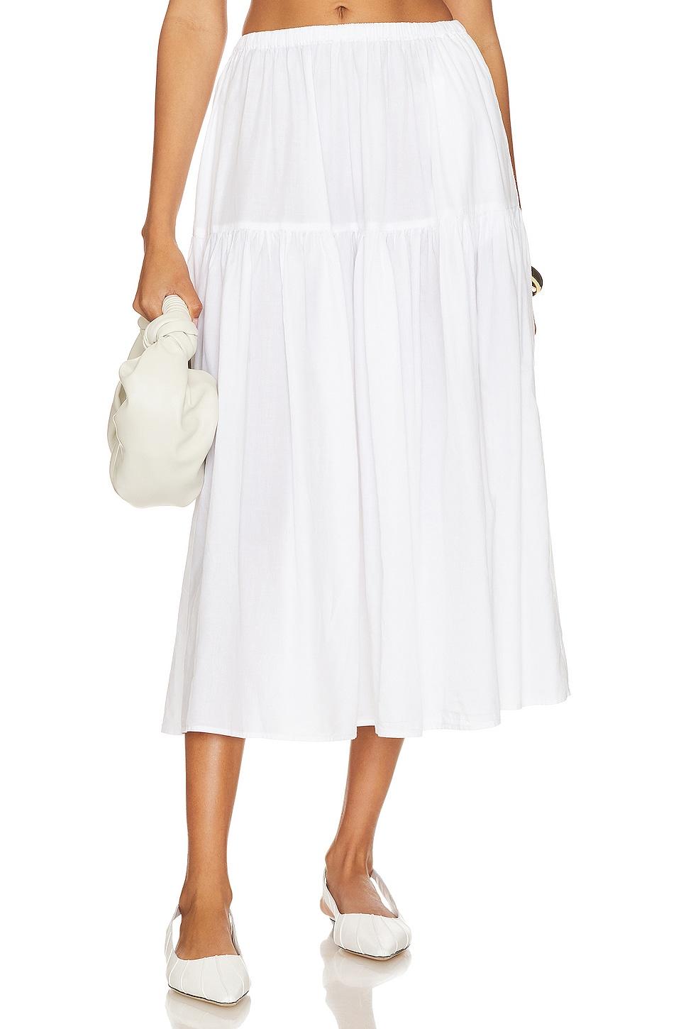 tiered maxi skirt