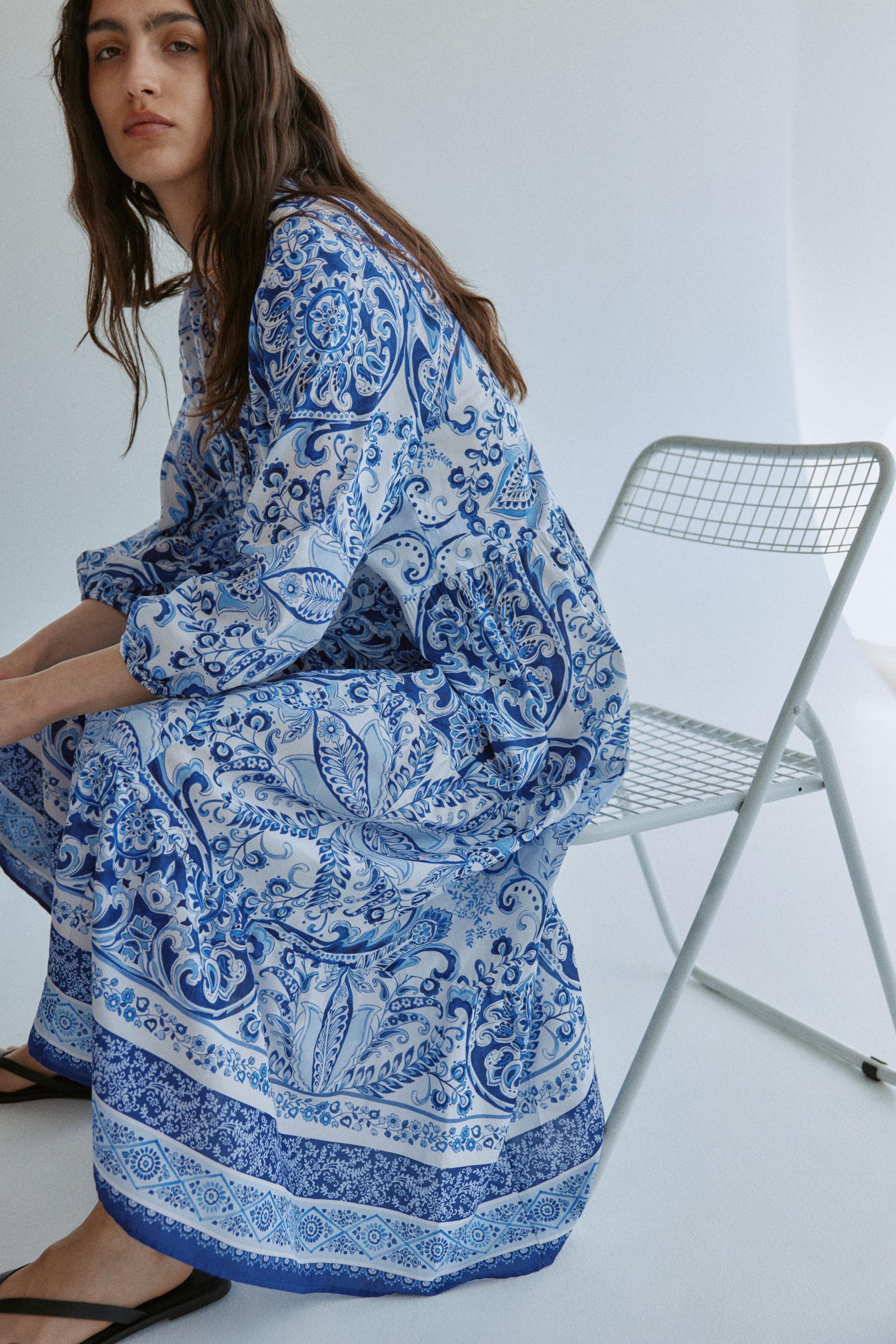 tiered midi dress
