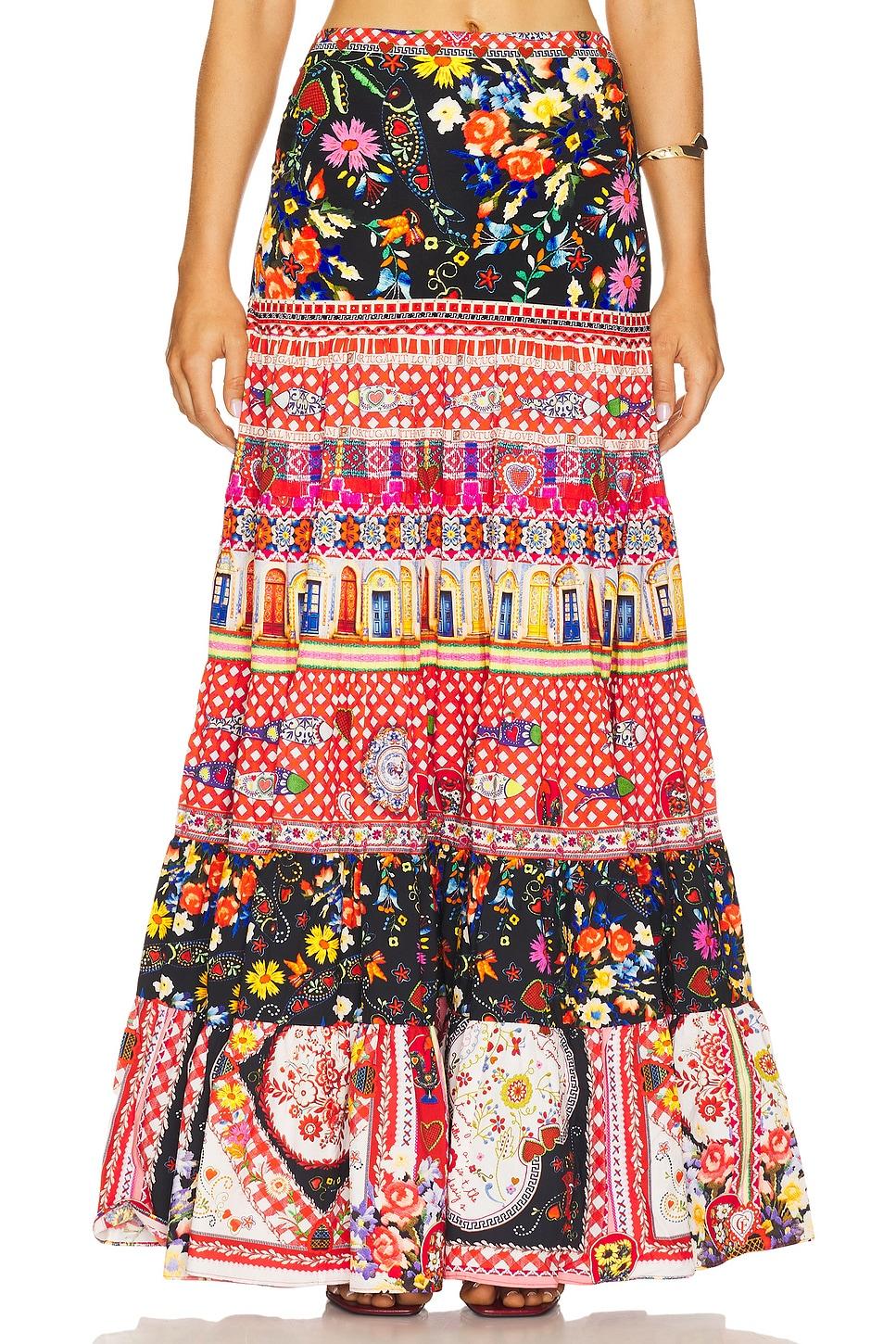 tiered skirt