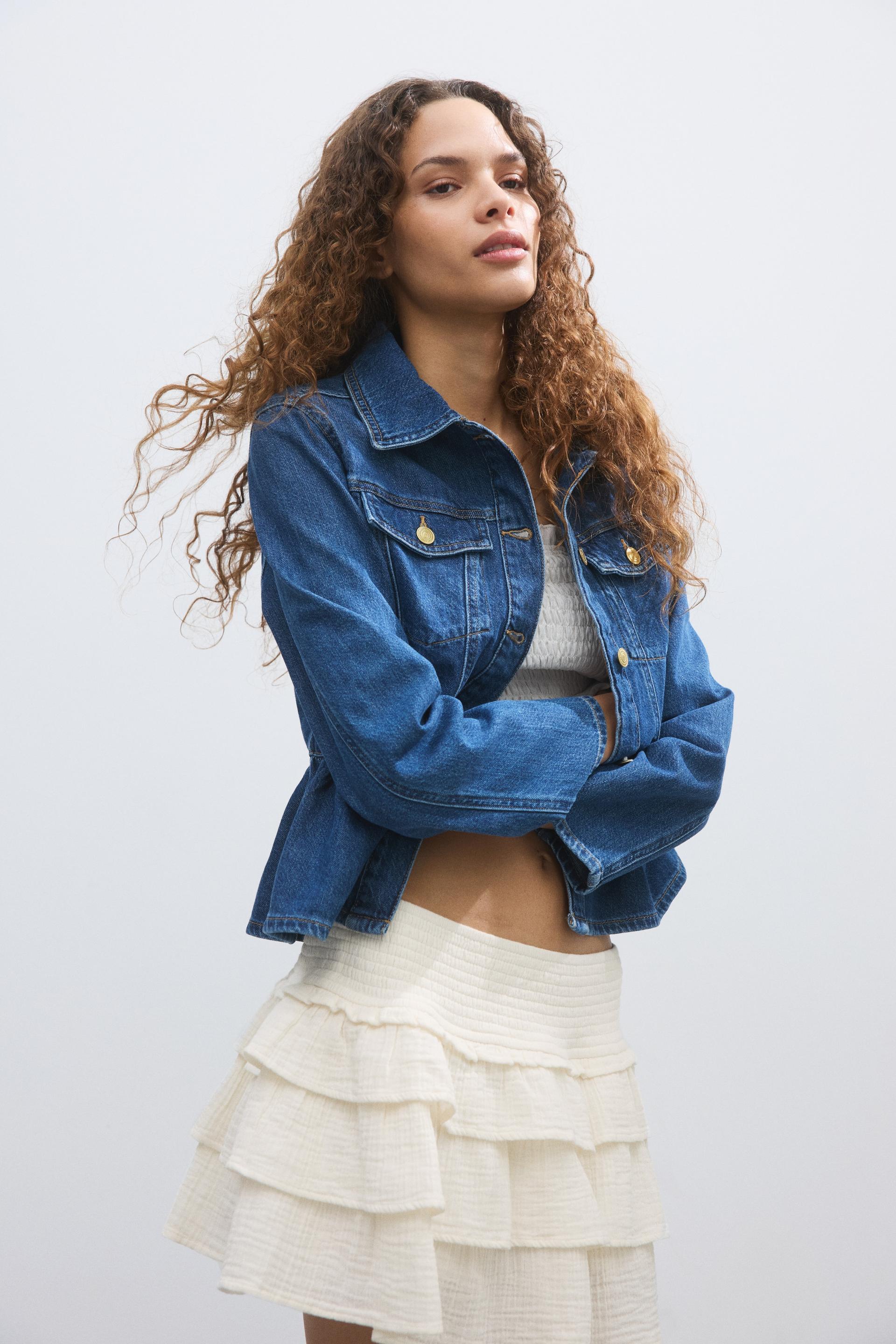 tiered viscose mini skirt