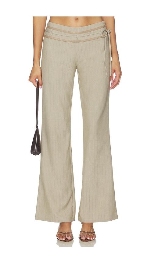 tiger mist fedra pant in beige.