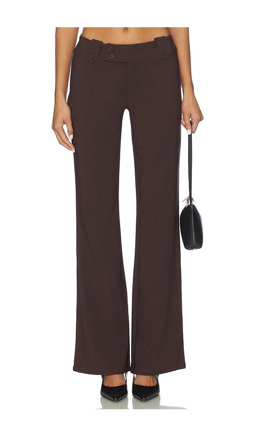 tiger mist kittie pant in brown in brown.