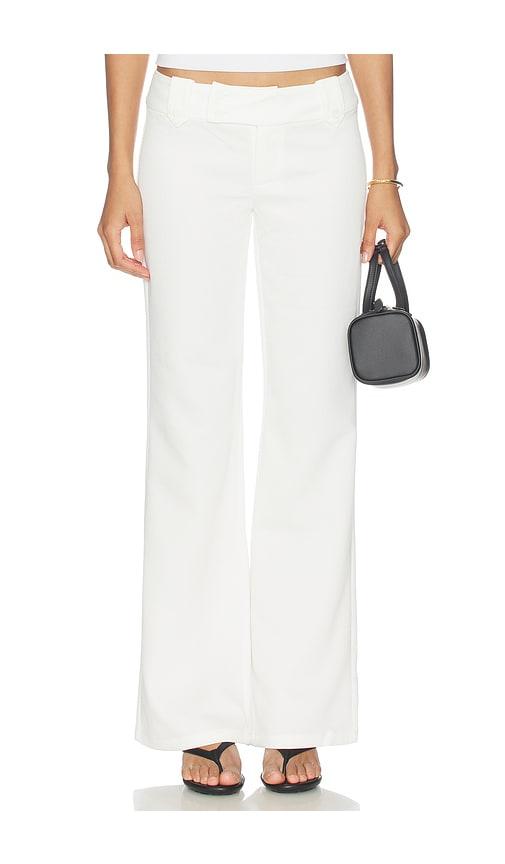 tiger mist kittie pant in white.