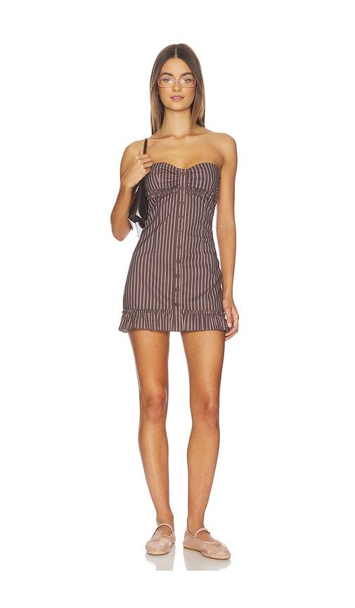 tiger mist kittielace dress in chocolate.