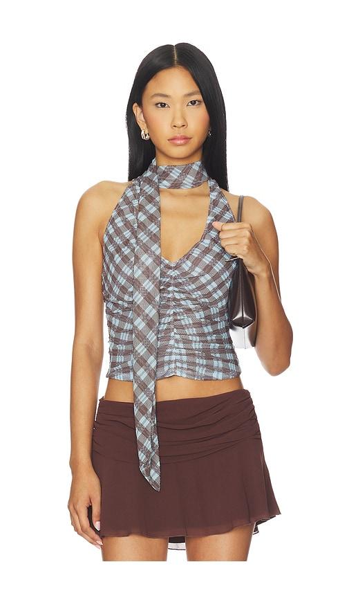 tiger mist noble top in blue.