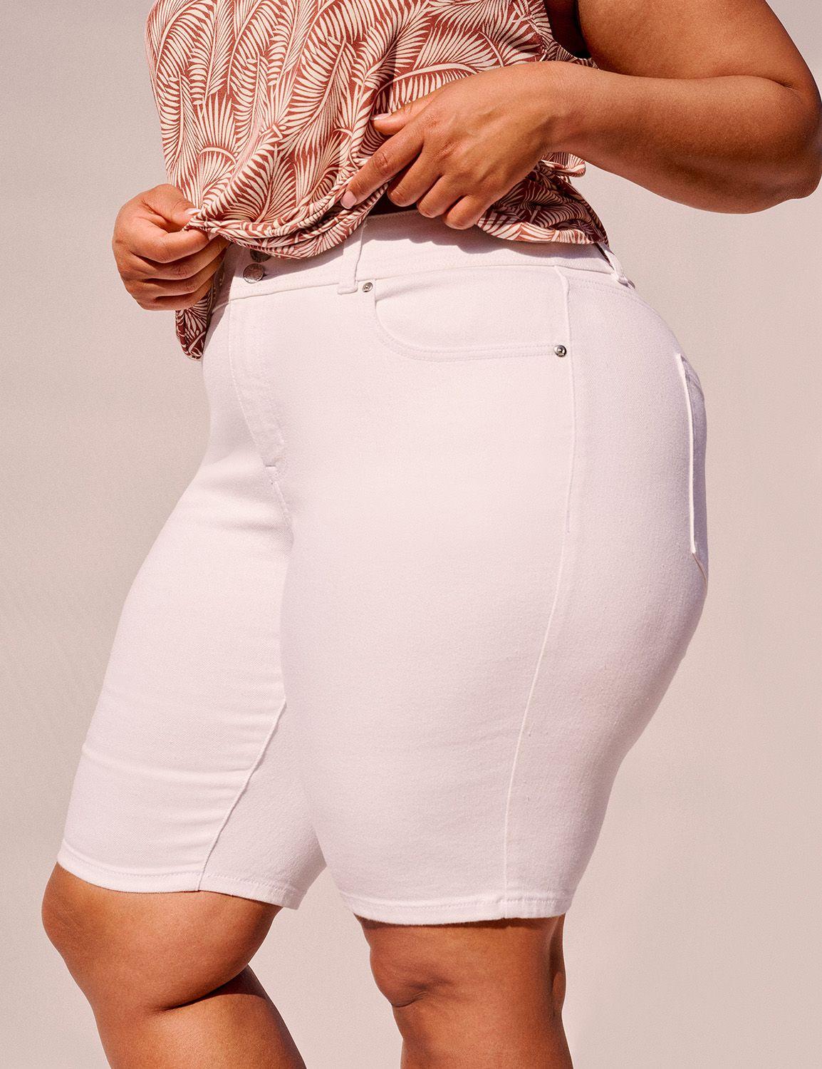 tighter tummy fit bermuda short - 10" inseam