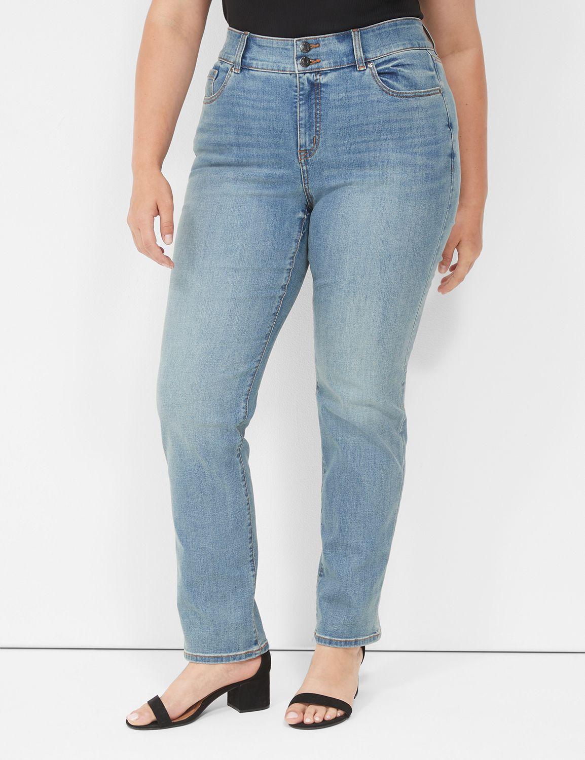 tighter tummy fit high-rise straight jean