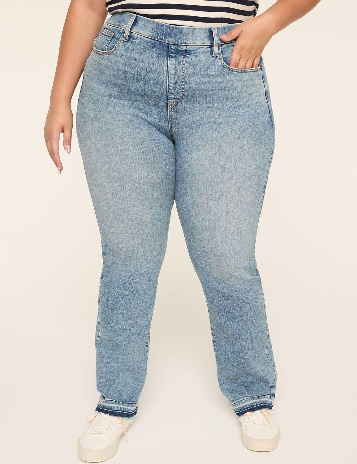 tighter tummy fit pull-on high-rise straight jean