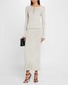 tilda cashmere jersey henley midi dress