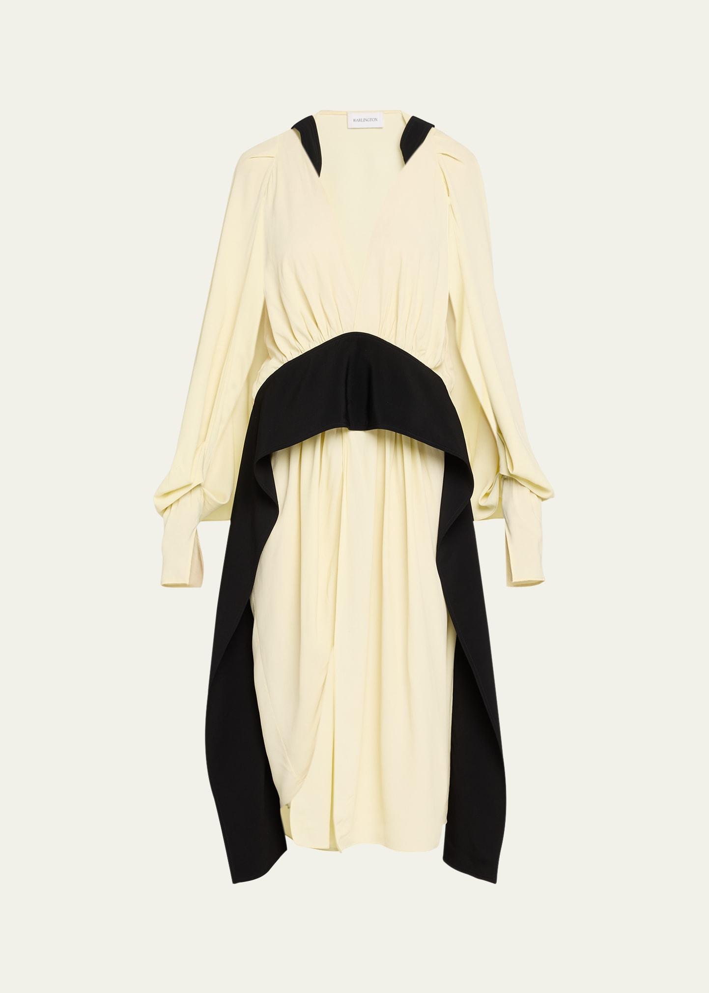 tilde midi dress with sash