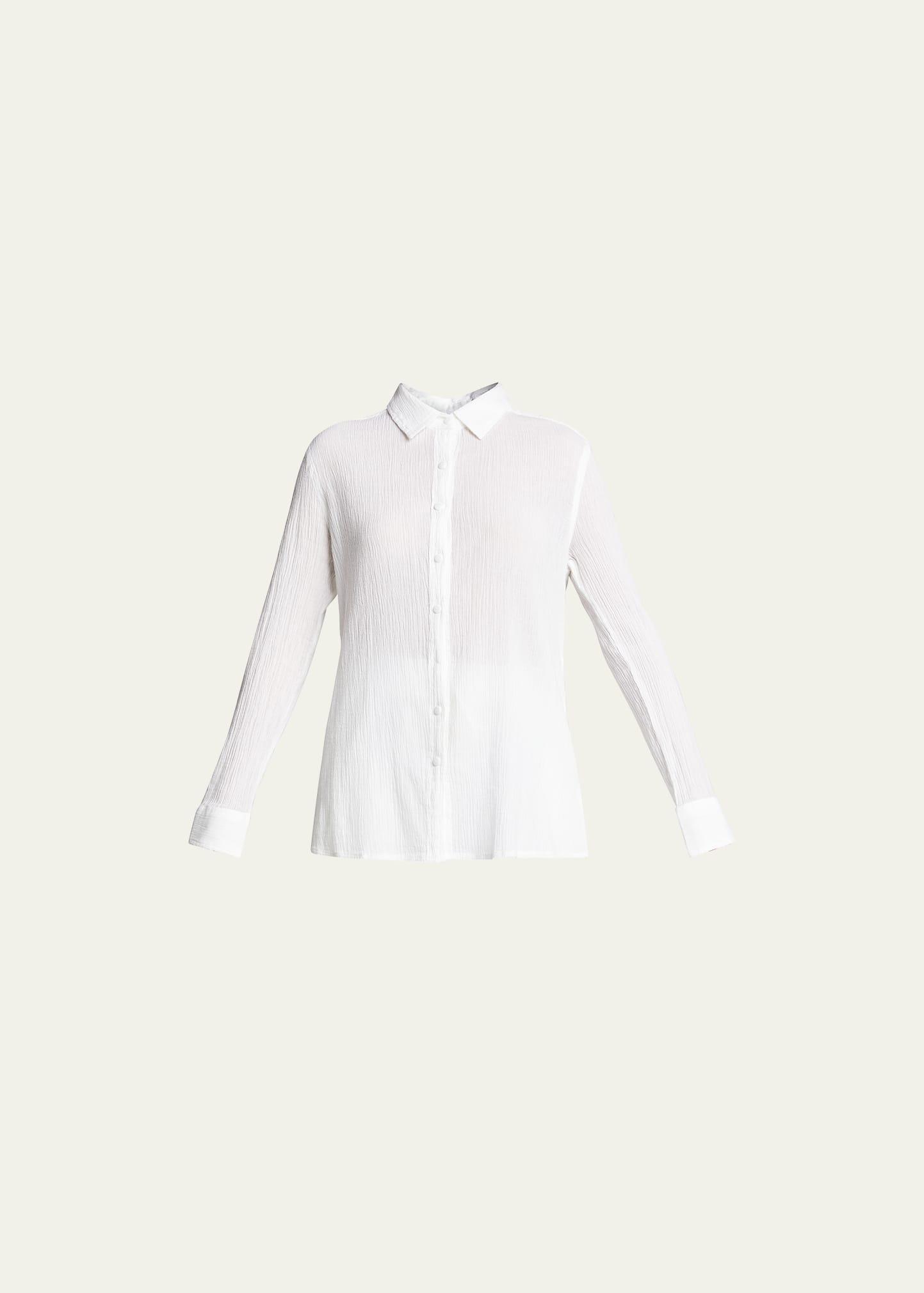 tina cotton gauze coverup shirt