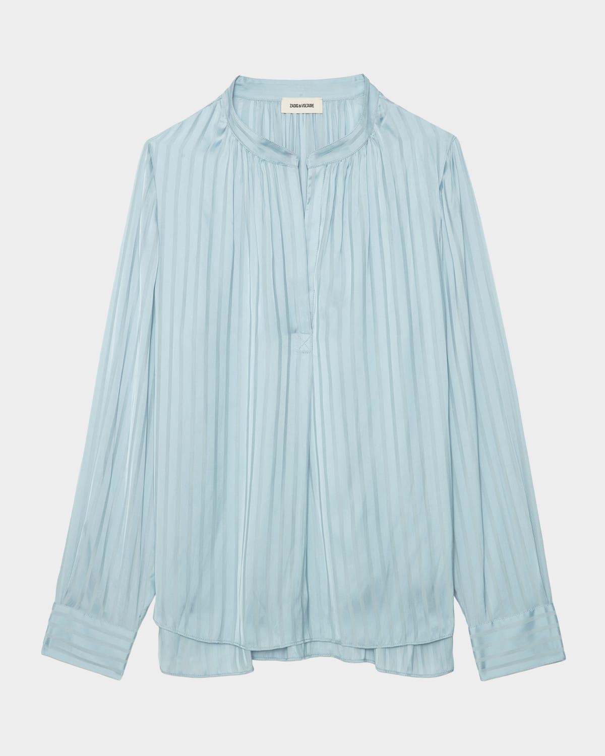 tink satin tunic top