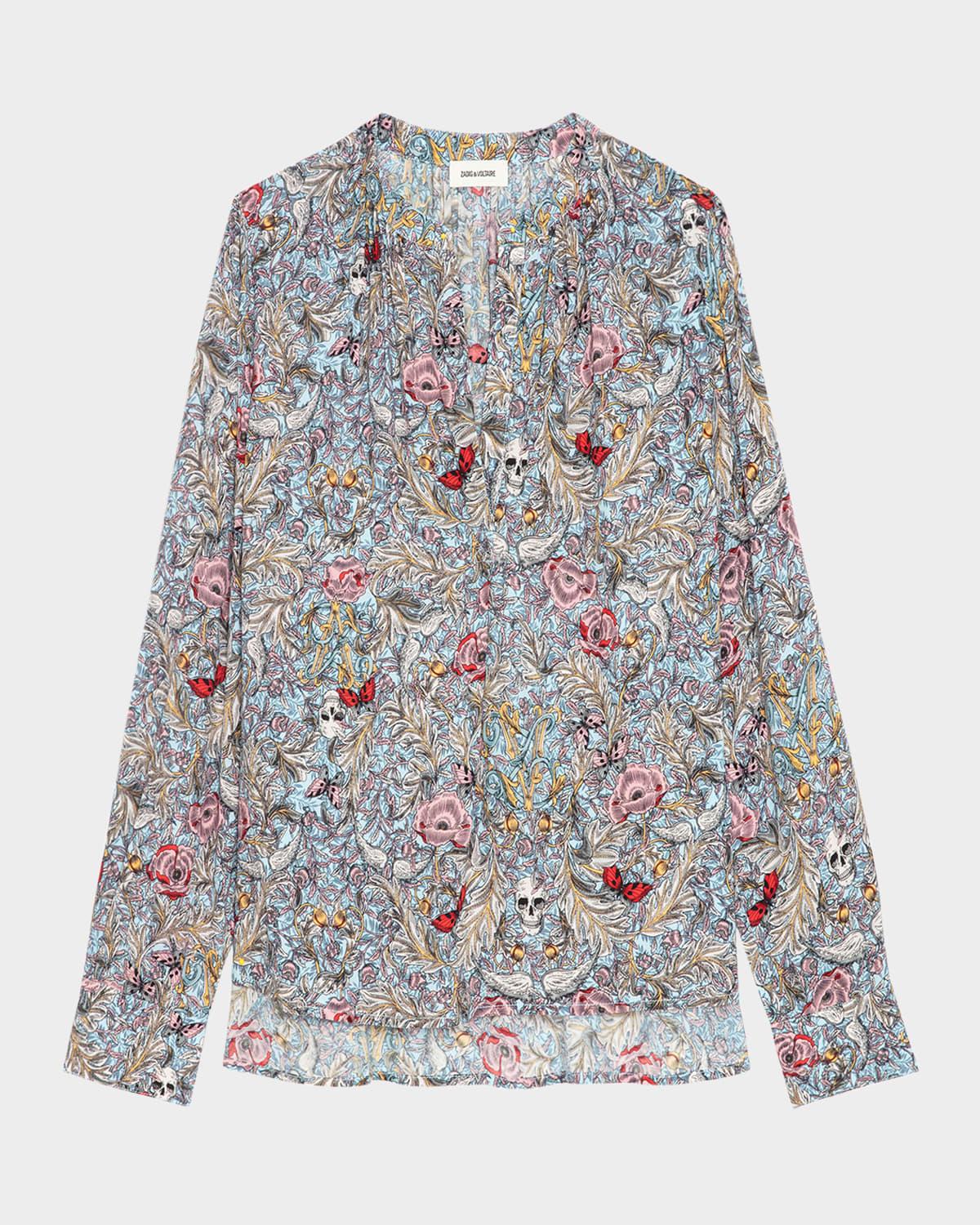 tink soft british flowers blouse