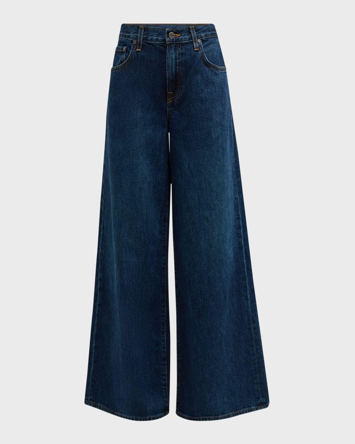 tiny dancer wide-leg denim jeans