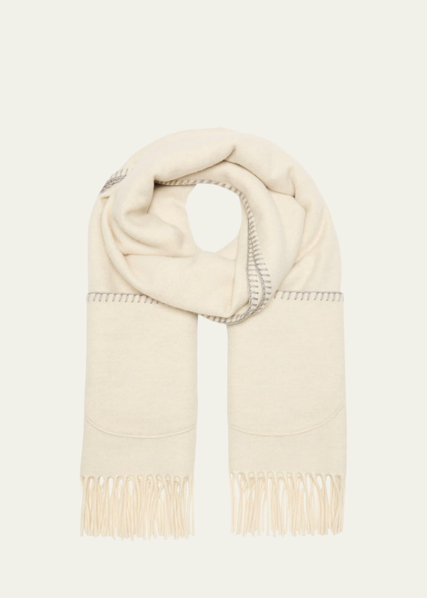 tiny reversible silk & cashmere scarf