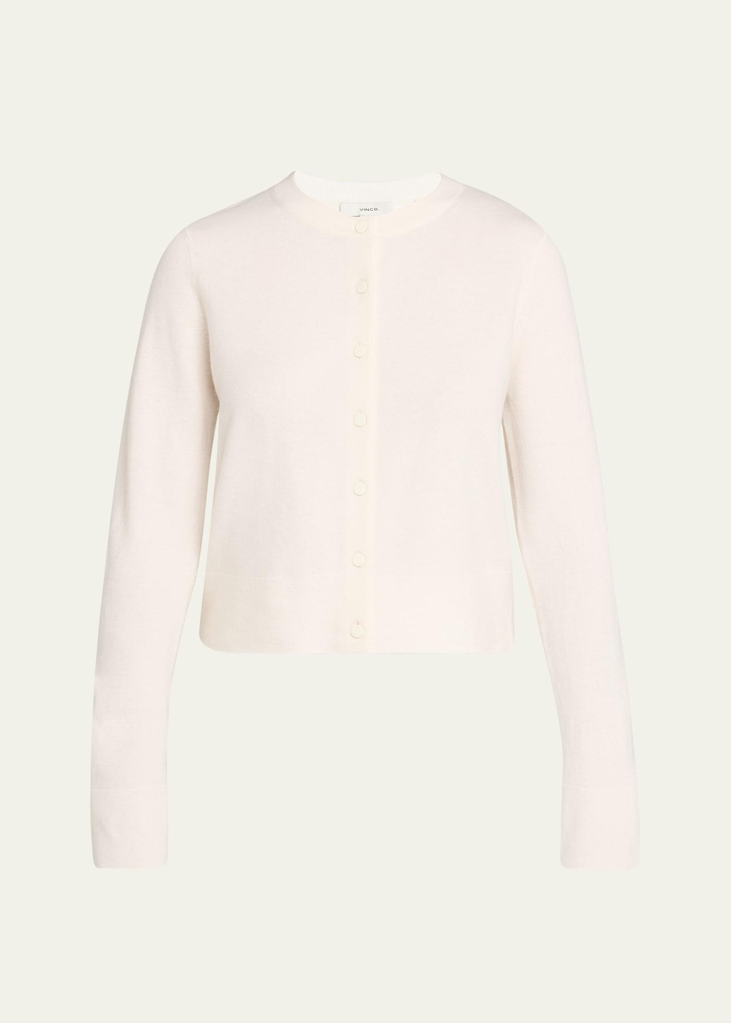 tipped half-moon cardigan