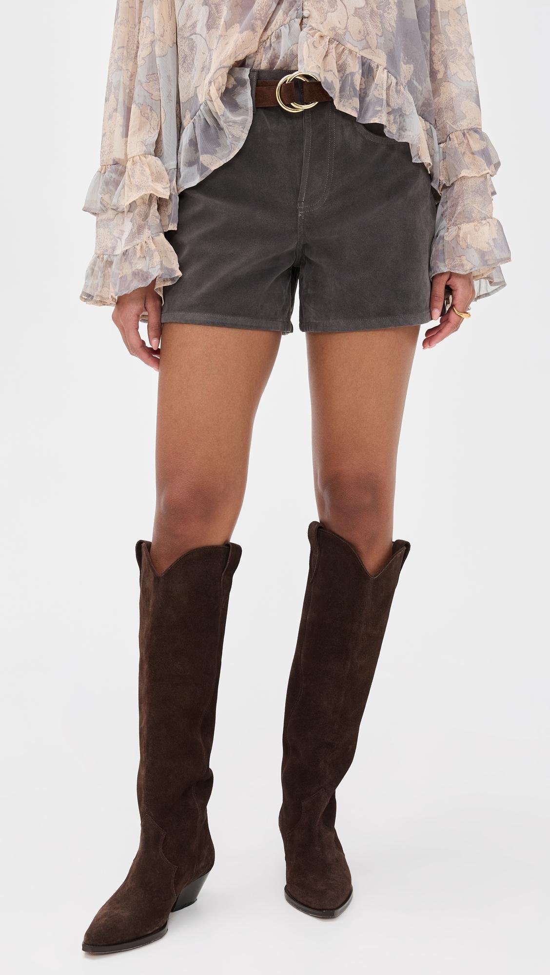 tippi faux suede shorts