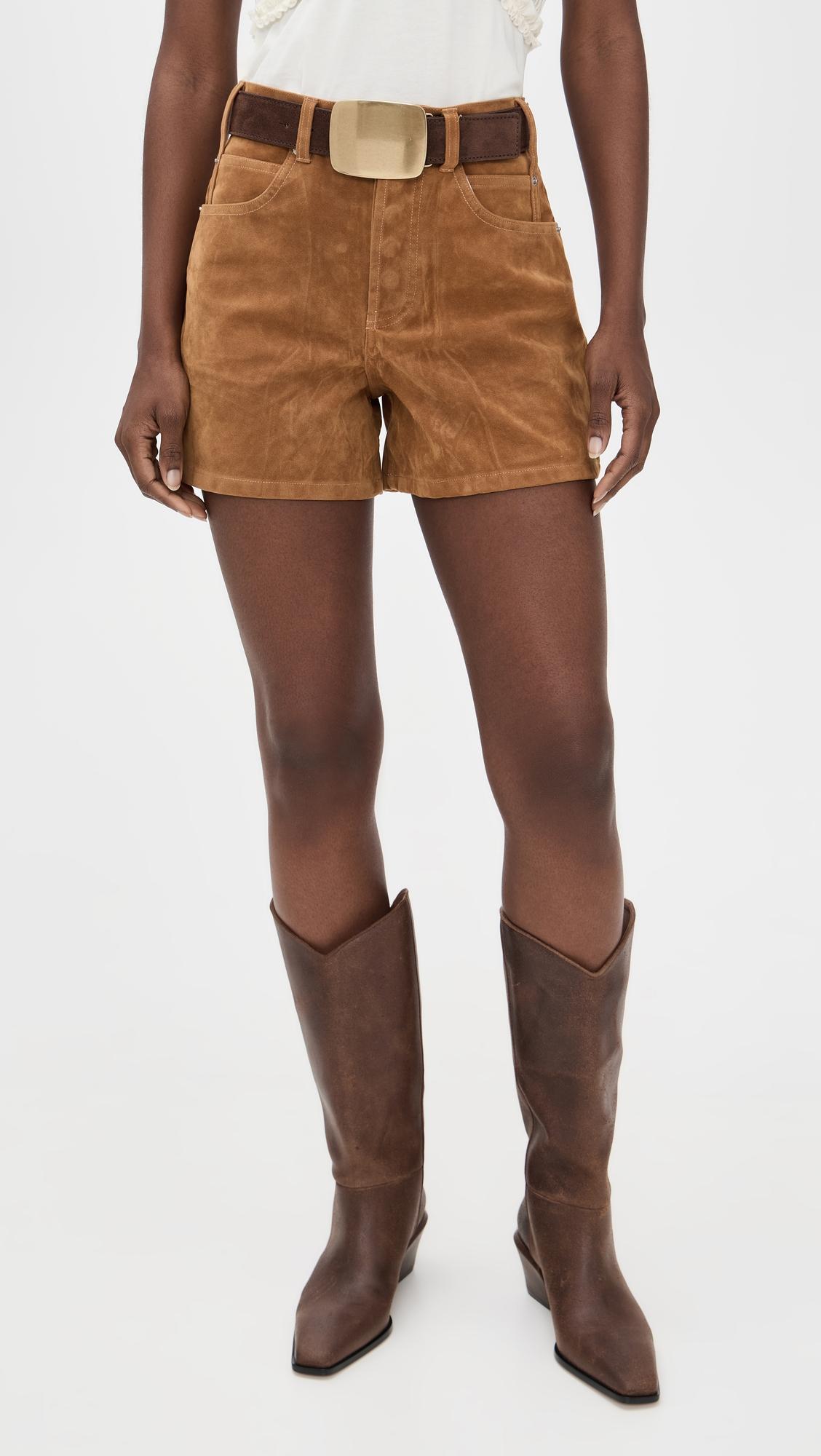 tippi faux suede shorts