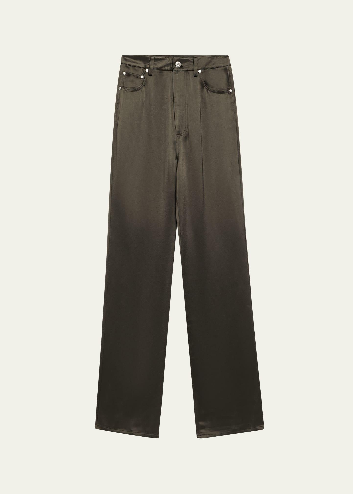 tita straight-leg satin pants