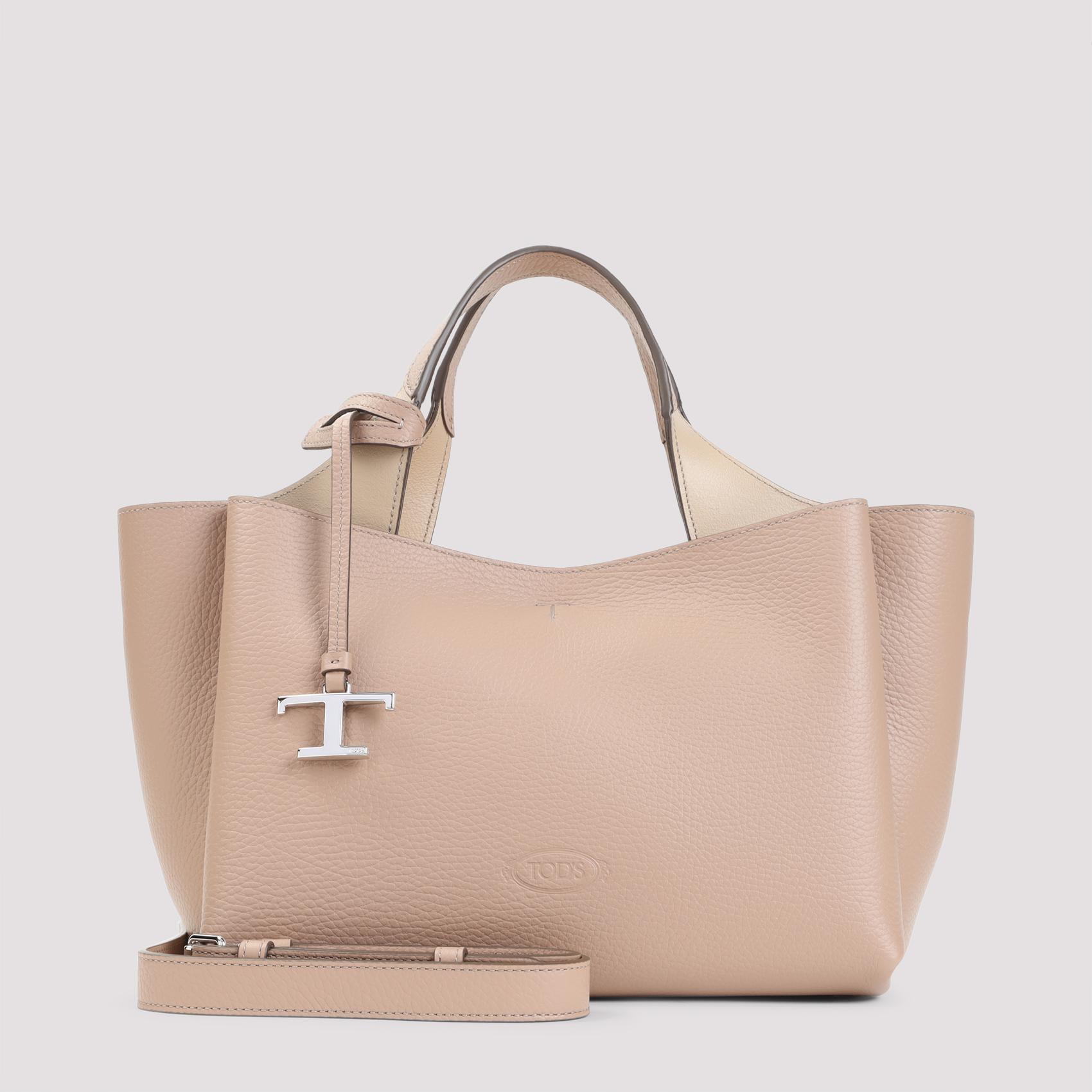 tod`s apa bag nude & neutrals leather - women