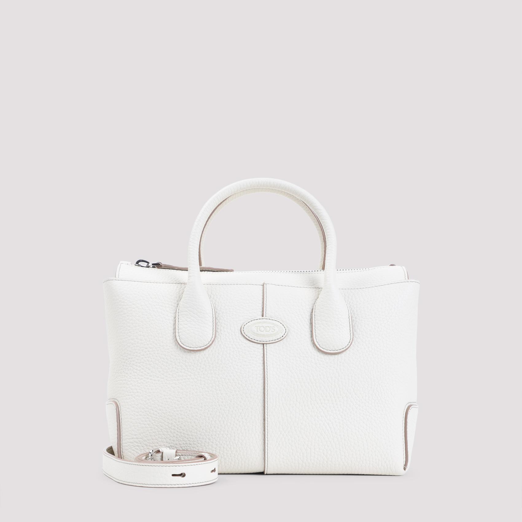 tod`s di shopping small bag nude & neutrals grained leather - women