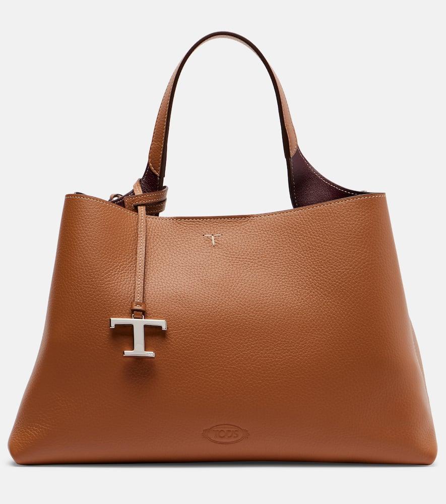 tod's apa medium leather tote bag