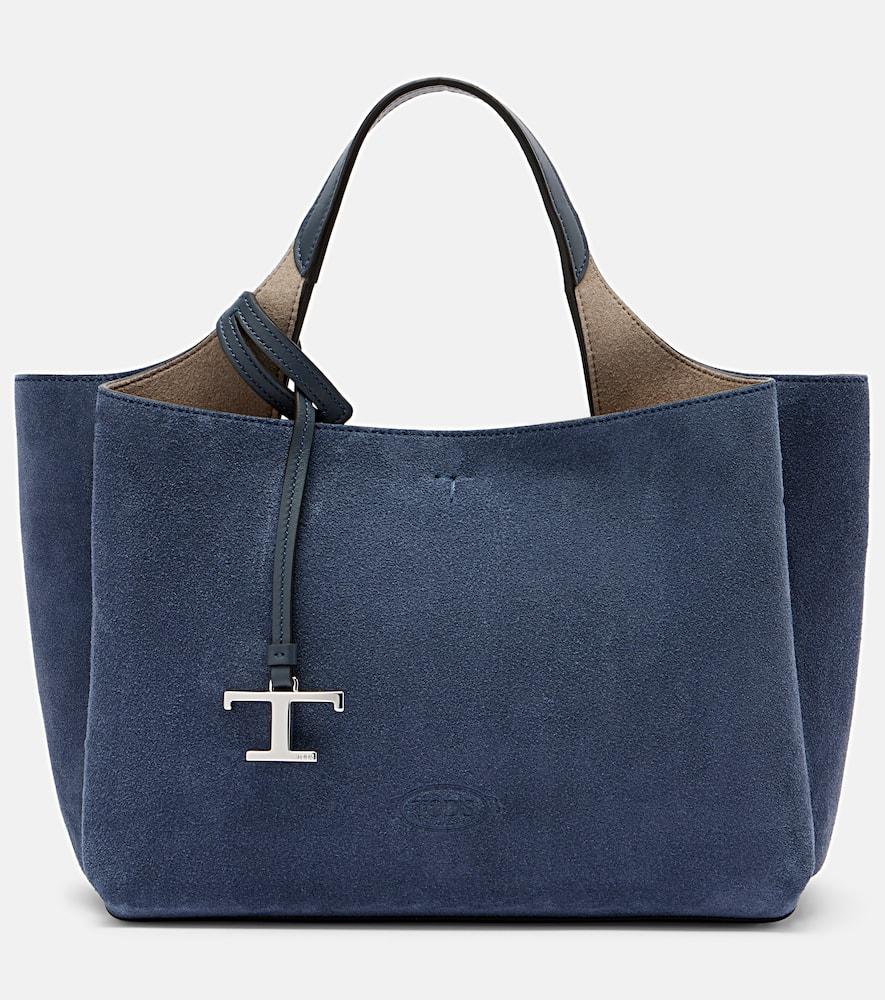 tod's apa small suede tote bag