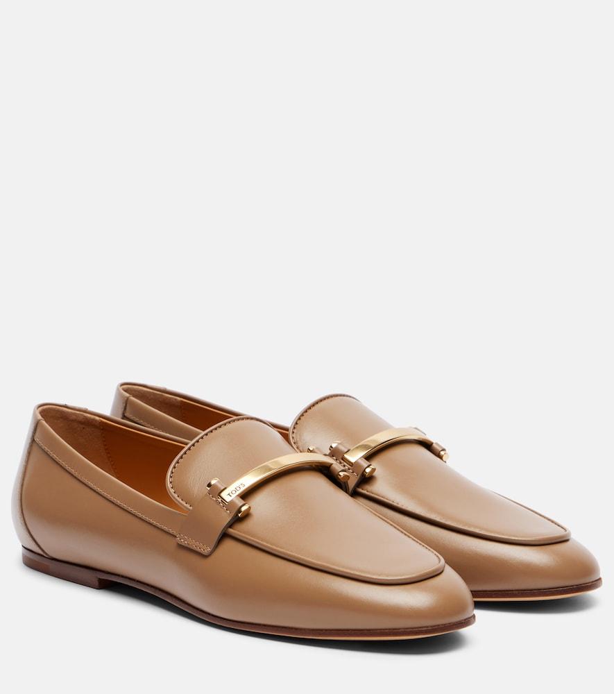 tod's barretta leather loafers