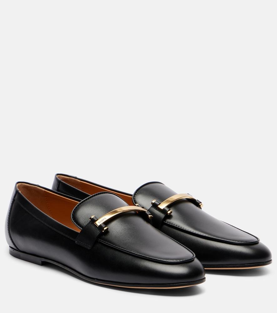 tod's barretta leather loafers