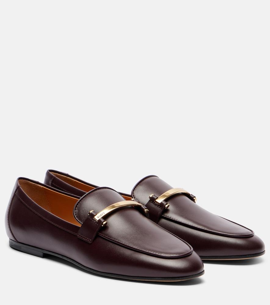 tod's barretta leather loafers