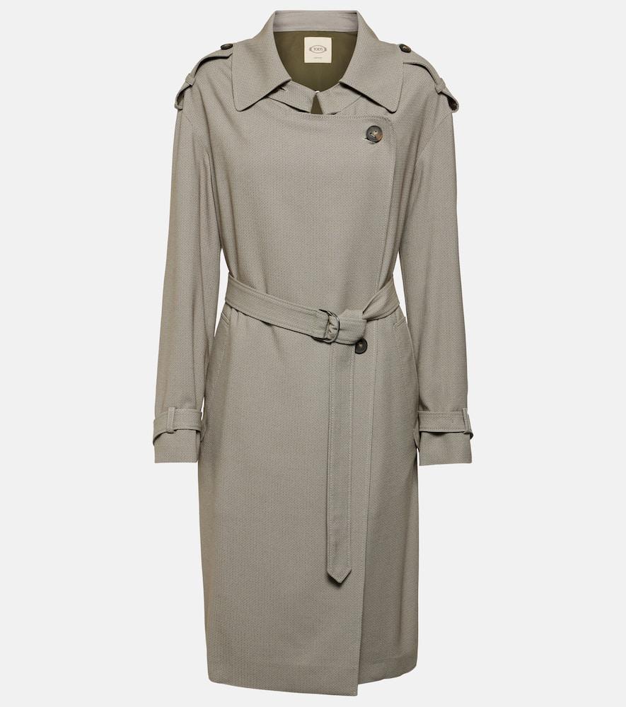 tod's belted trench coat