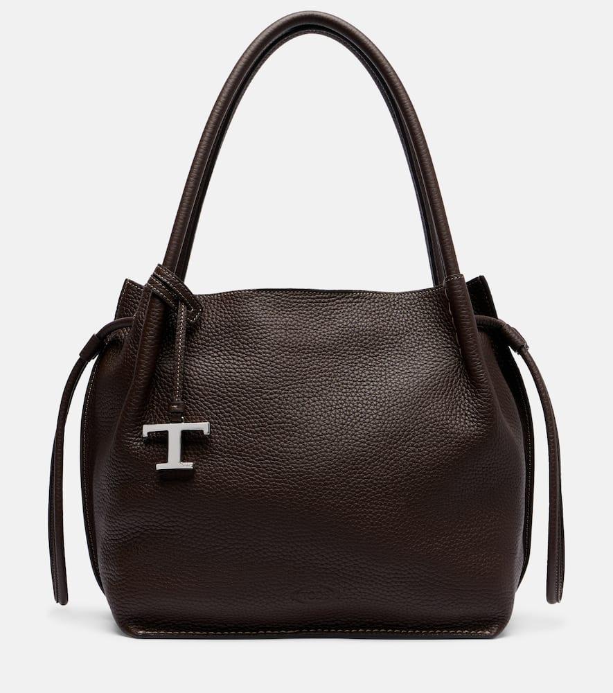 tod's buz medium leather bucket bag