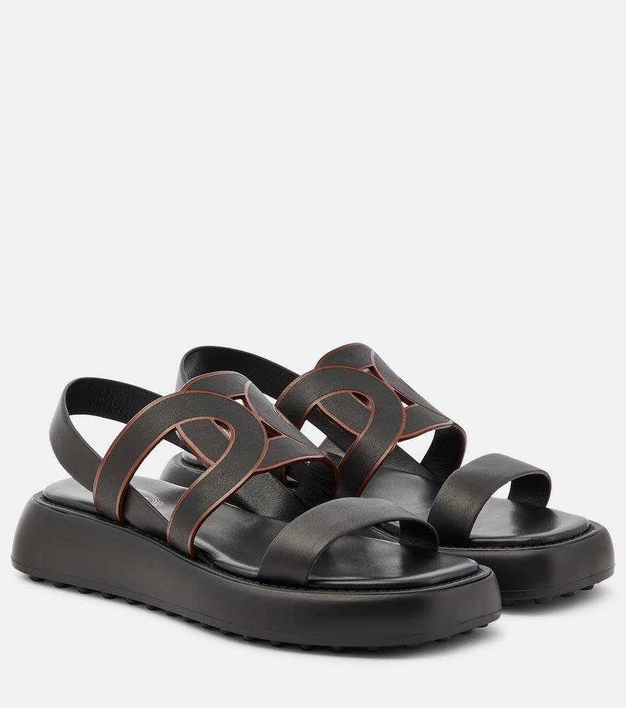 tod's catena leather sandals