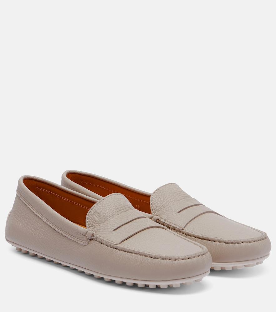 tod's city gommino leather penny loafers