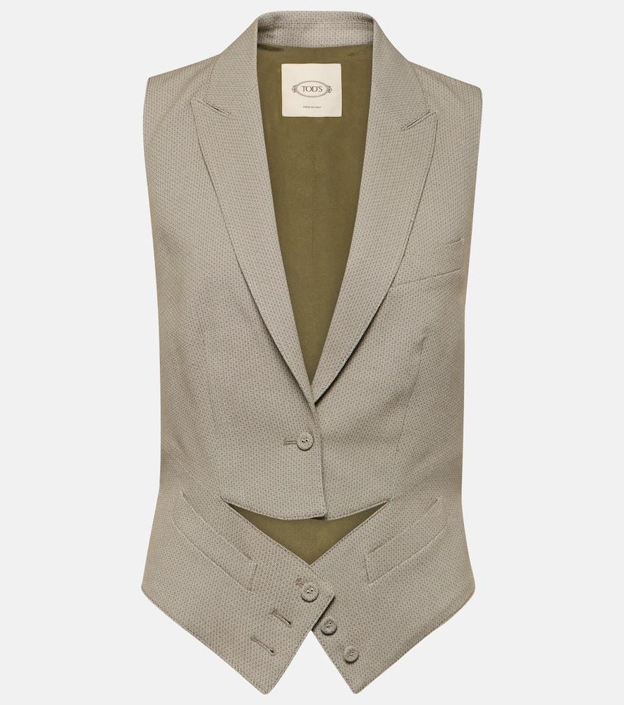 tod's cutout vest