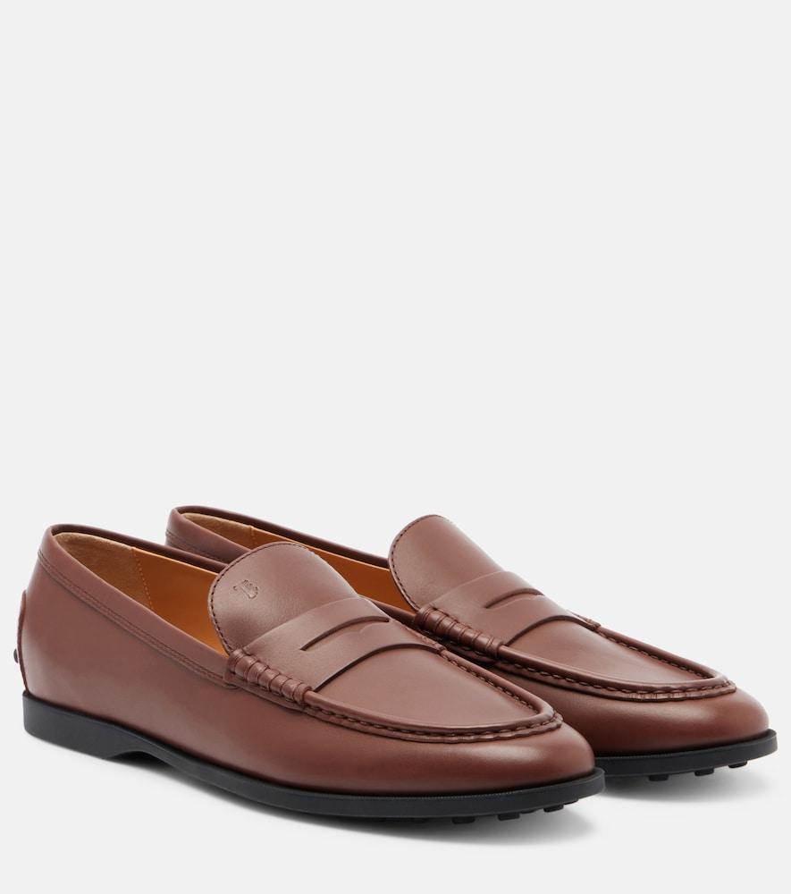 tod's gommino leather penny loafers