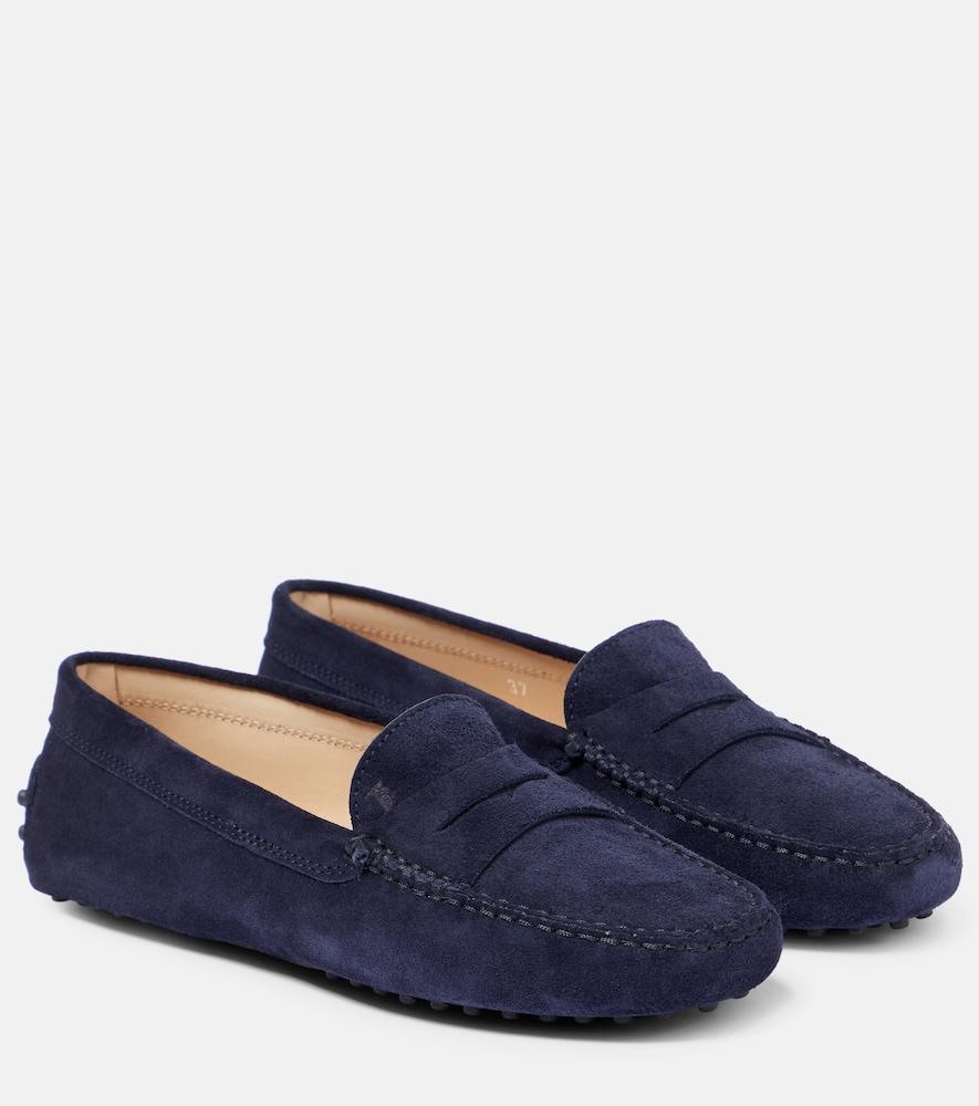 tod's gommino suede loafers