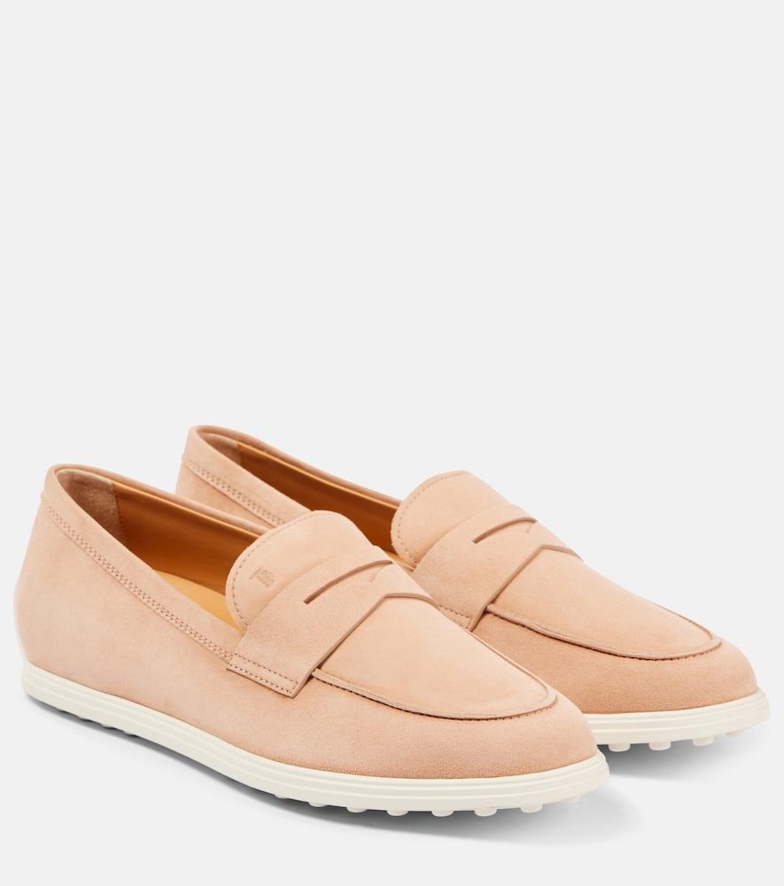 tod's gommino suede loafers