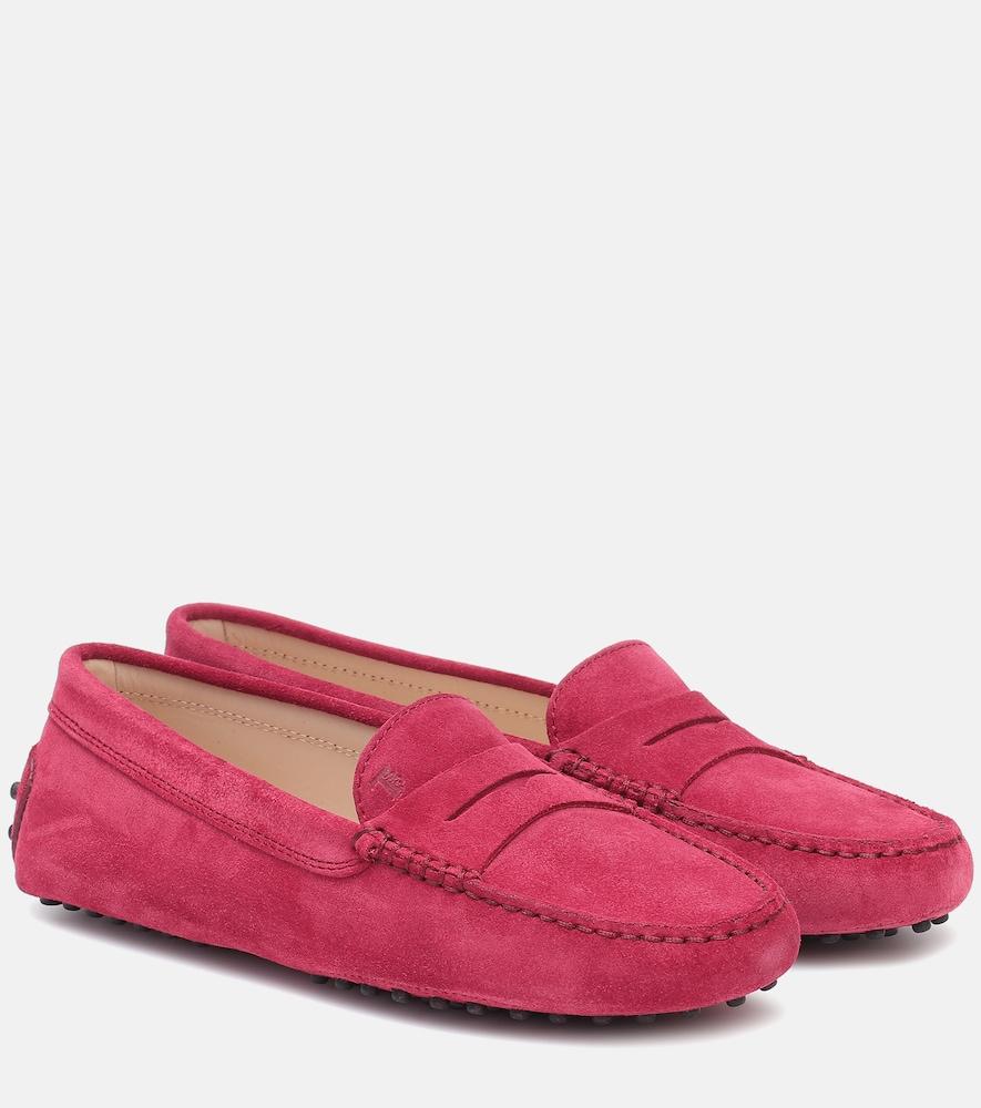 tod's gommino suede loafers