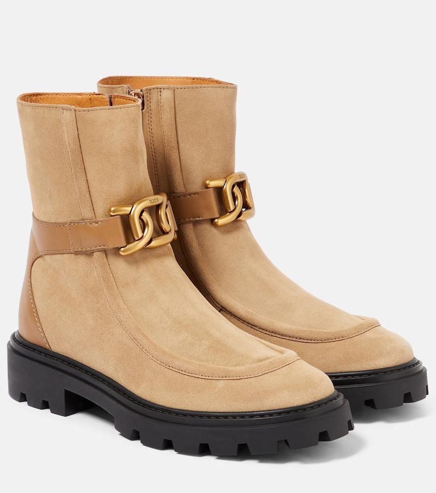 tod's kate suede ankle boots