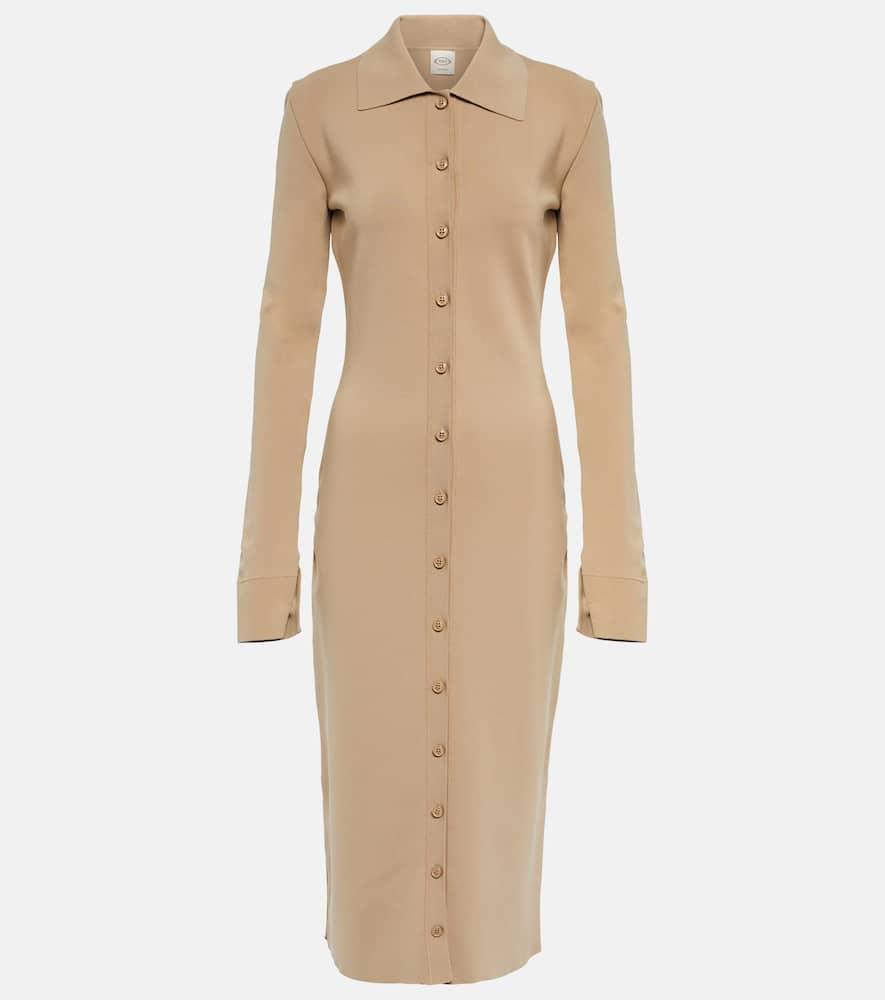 tod's knit shirt dress