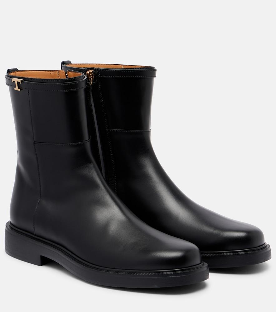 tod's leather ankle boots