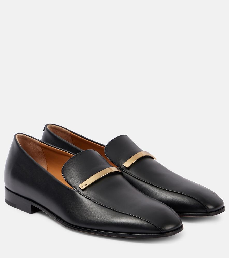 tod's leather loafers