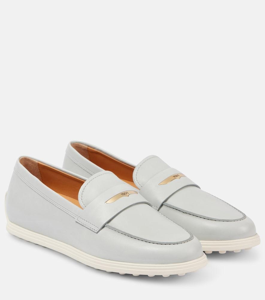 tod's leather loafers