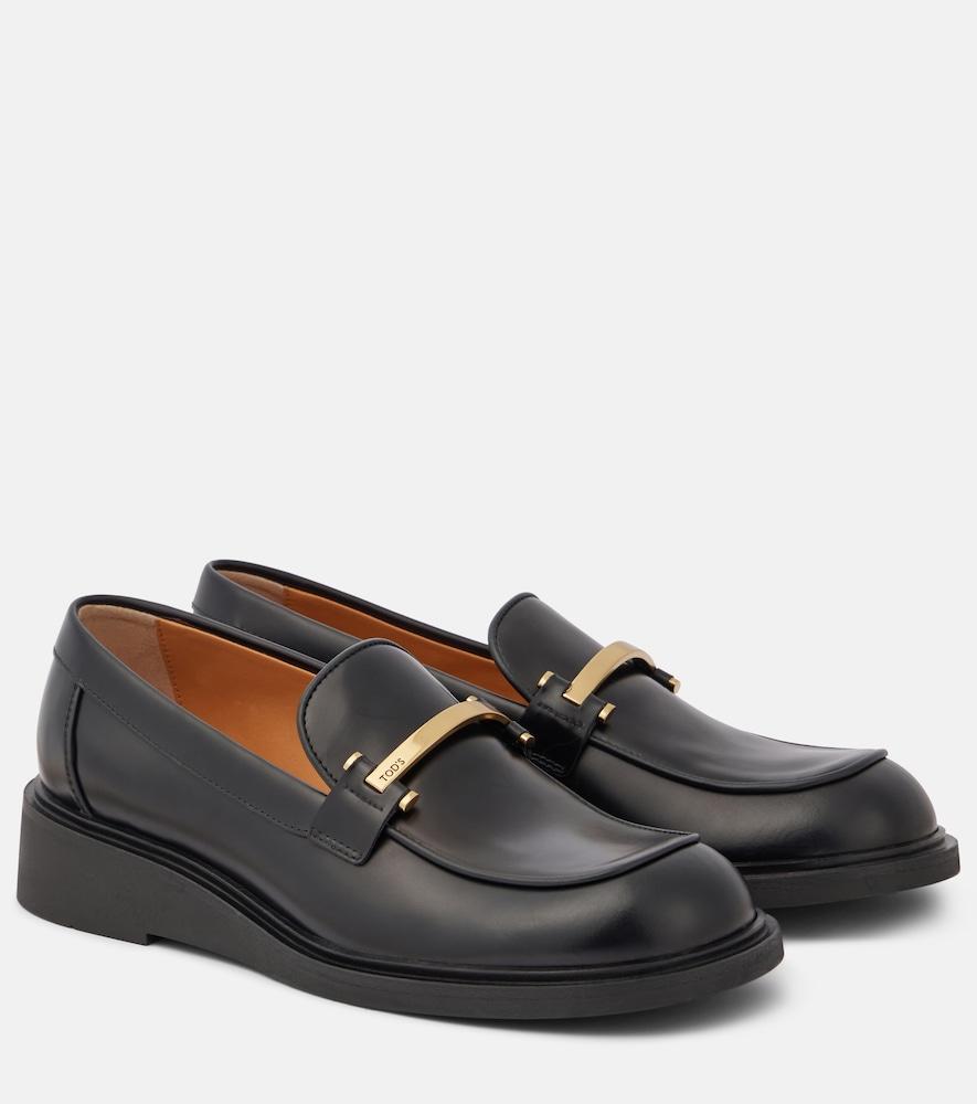 tod's leather loafers