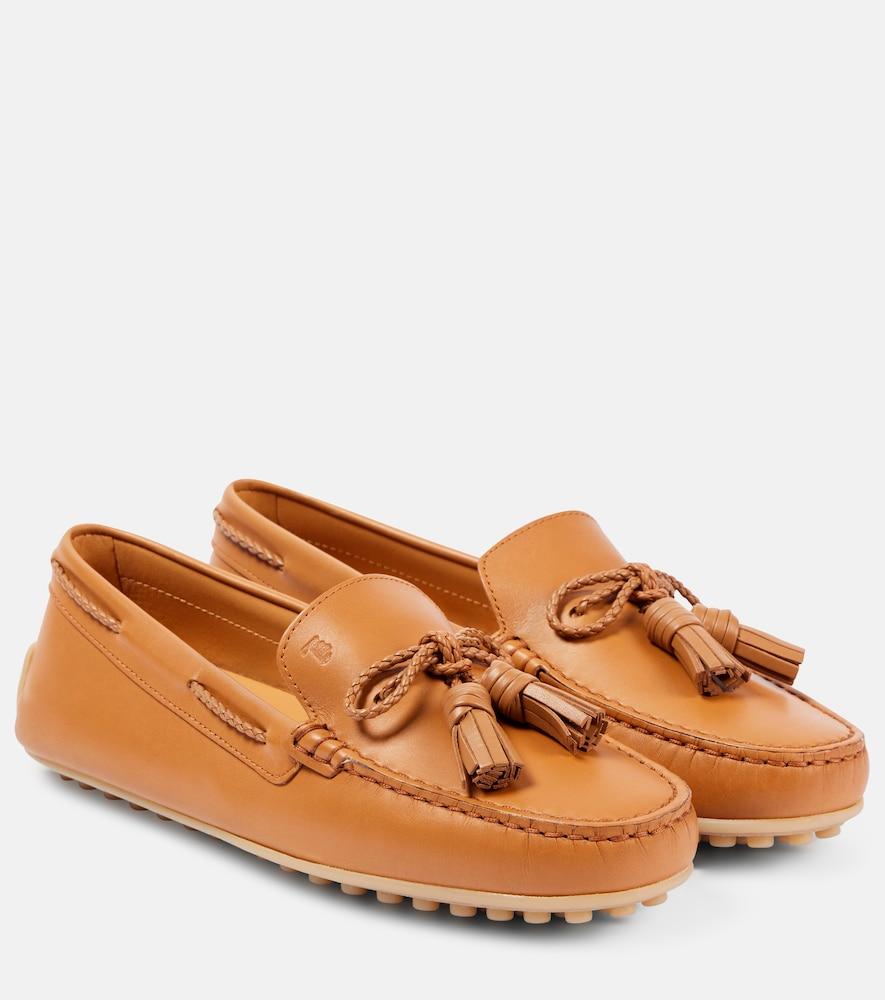 tod's leather loafers