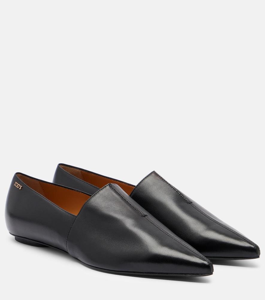 tod's leather loafers