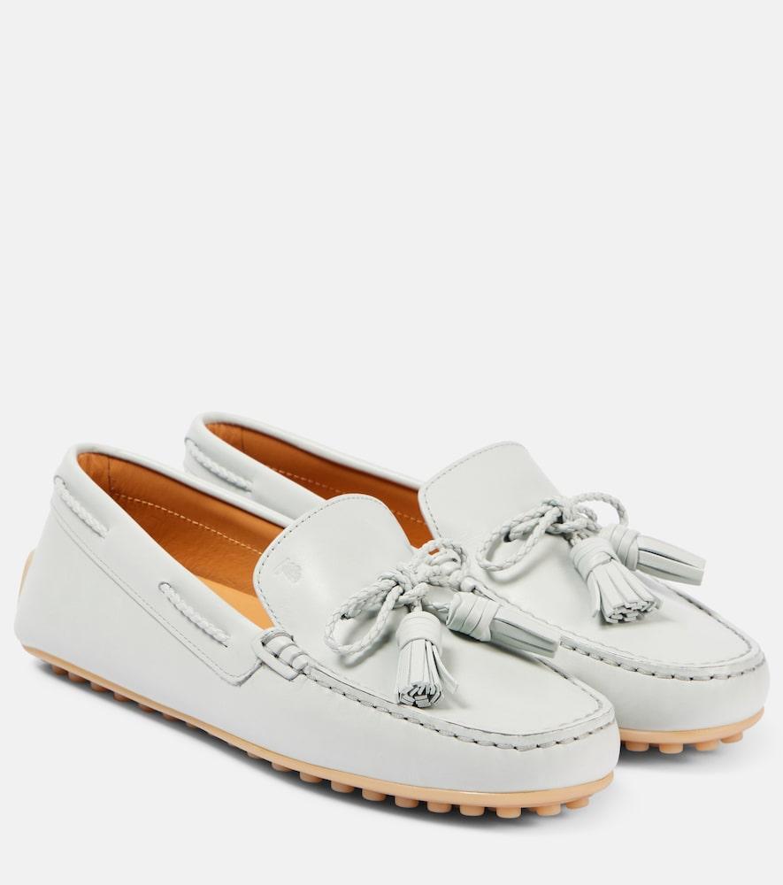tod's leather loafers