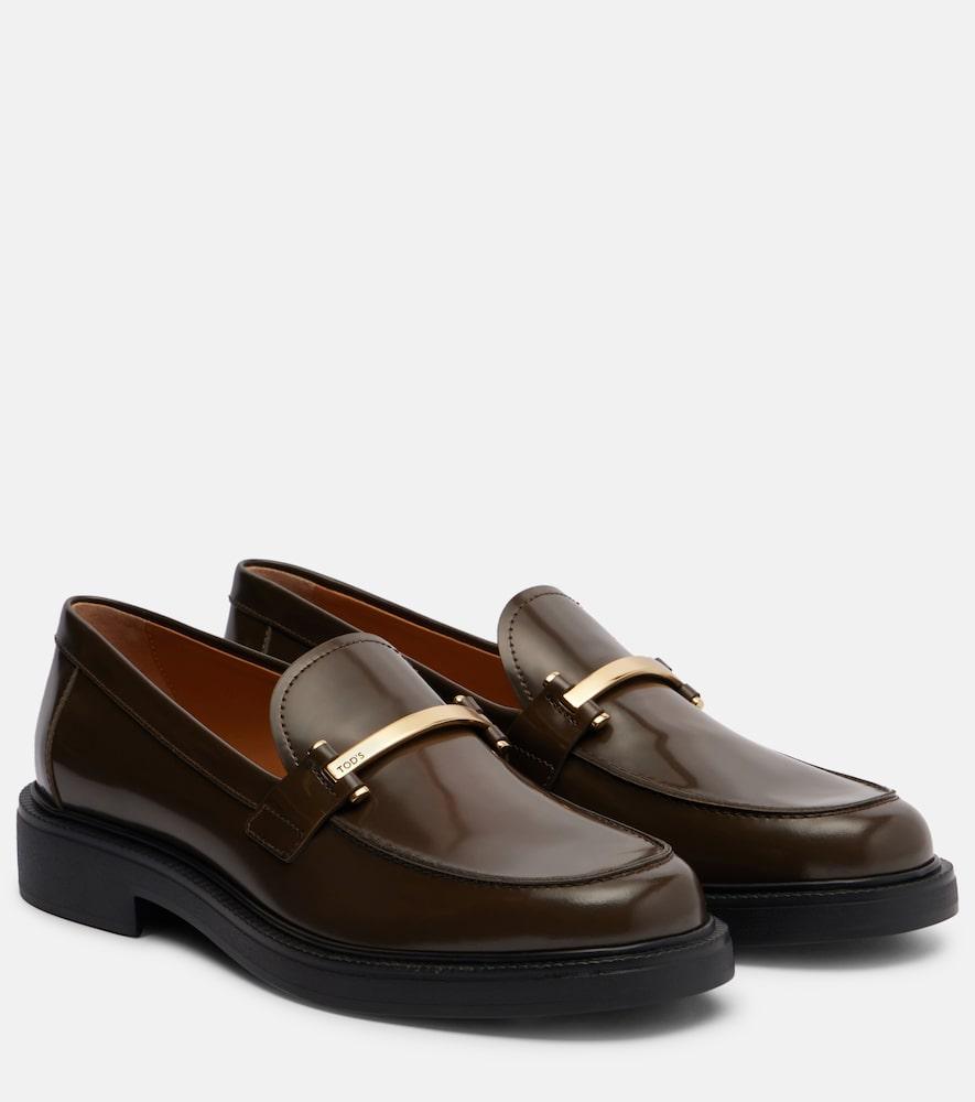 tod's leather loafers